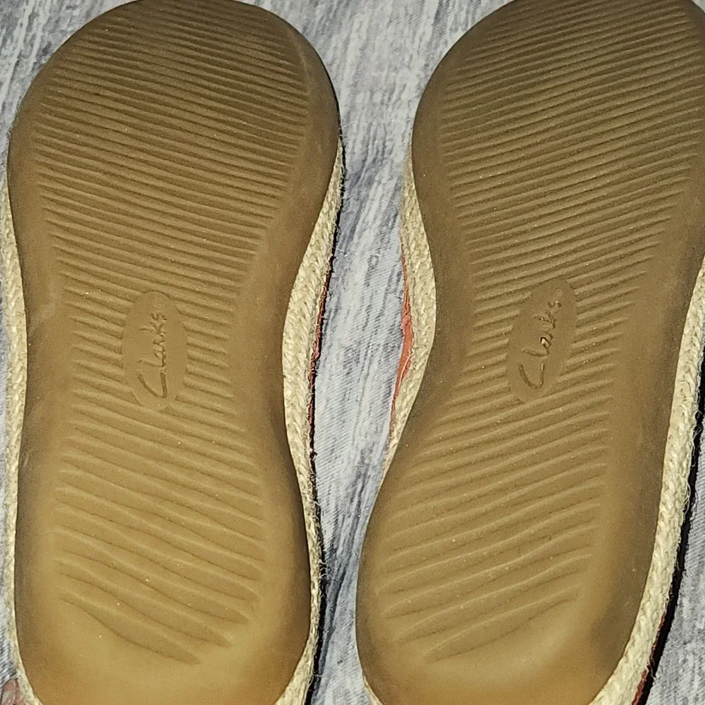 Clarks Collection Women's Suede‎ Espadrille Slip On Loafers Size 9M